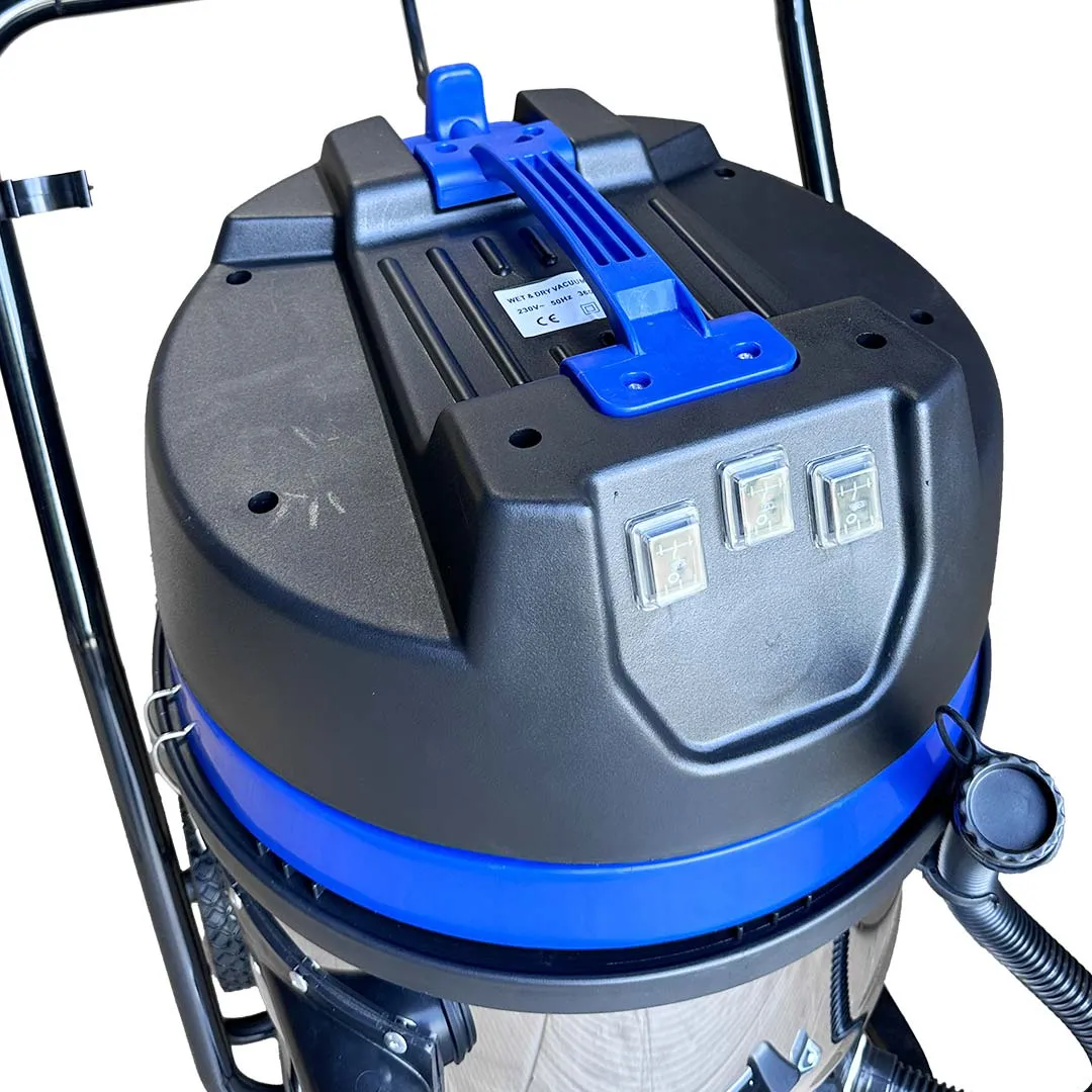 20 Gallon Classic Cyclone Gutter Vacuum with 28 Foot Carbon Clamping Poles, 25ft Hose and Pole Bag