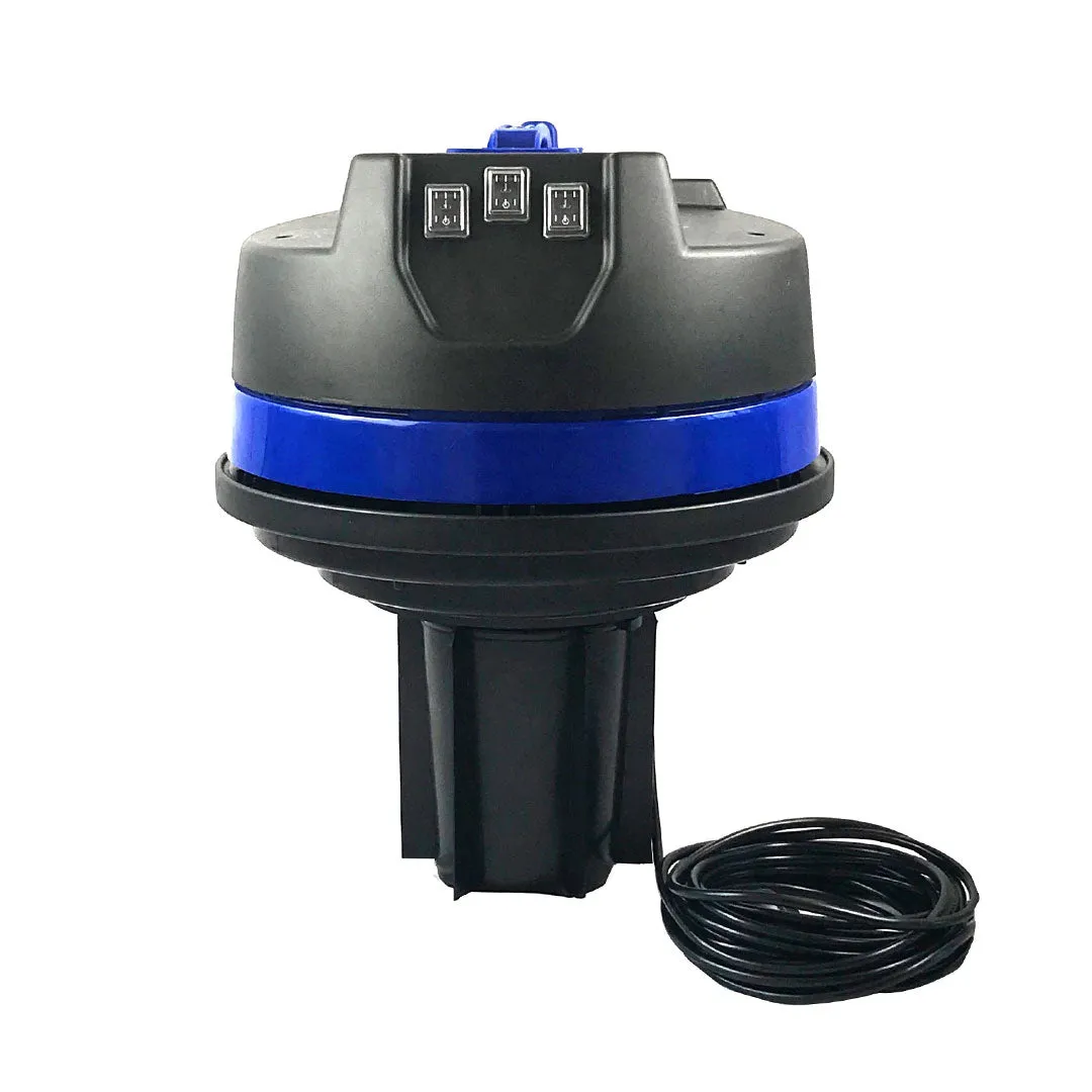 20 Gallon Classic Cyclone Gutter Vacuum with 28 Foot Carbon Clamping Poles, 25ft Hose and Pole Bag