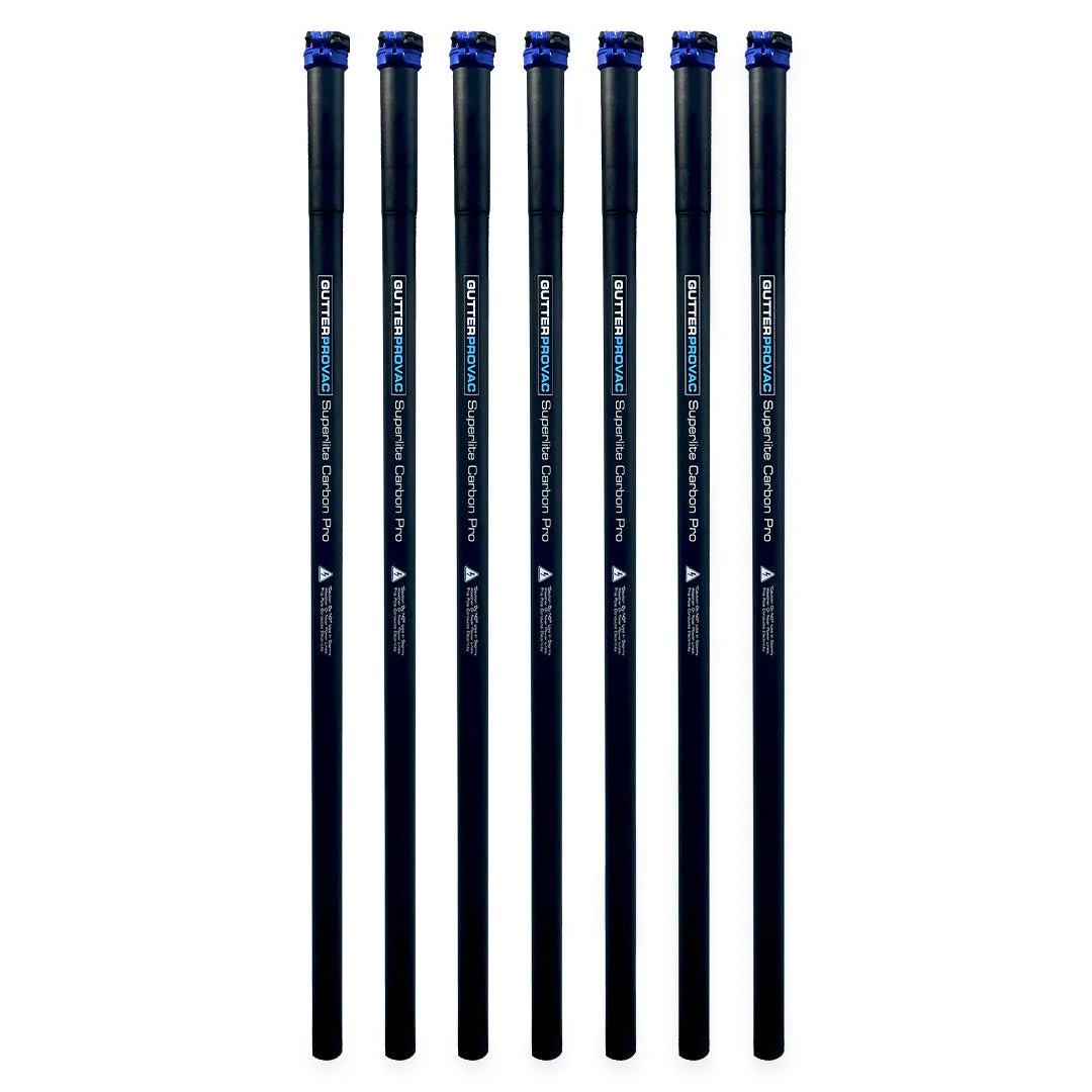 20 Gallon Classic Cyclone Gutter Vacuum with 28 Foot Carbon Clamping Poles, 25ft Hose and Pole Bag