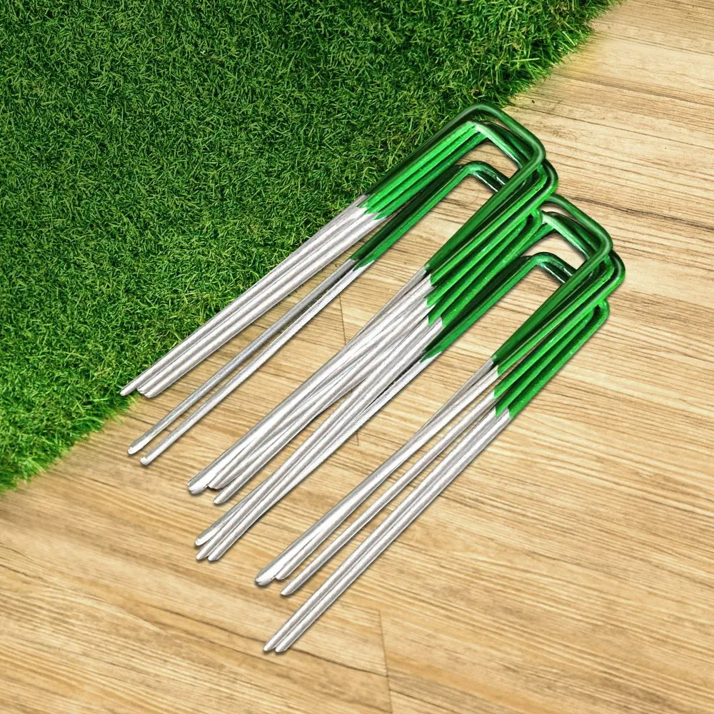 3mm Galvanized Steel Grass Pins 200pcs for Synthetic Turf - Prime Turf