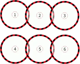 6 Pcs Objective Marker, Objective Disc Gaming Accessory Compatible with Warhammer or Other Games (Miniature is not Included)