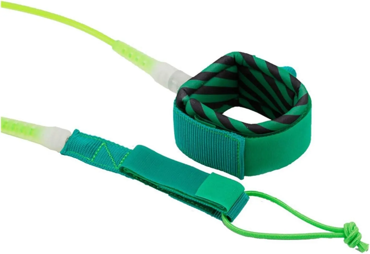 6ft 8ft 10ft 12ft Leg Rope Surfboard Elastic Strap Stretchable Safe Paddle Leash Coiled Ankle Stand Up Raft Traction(10ft)