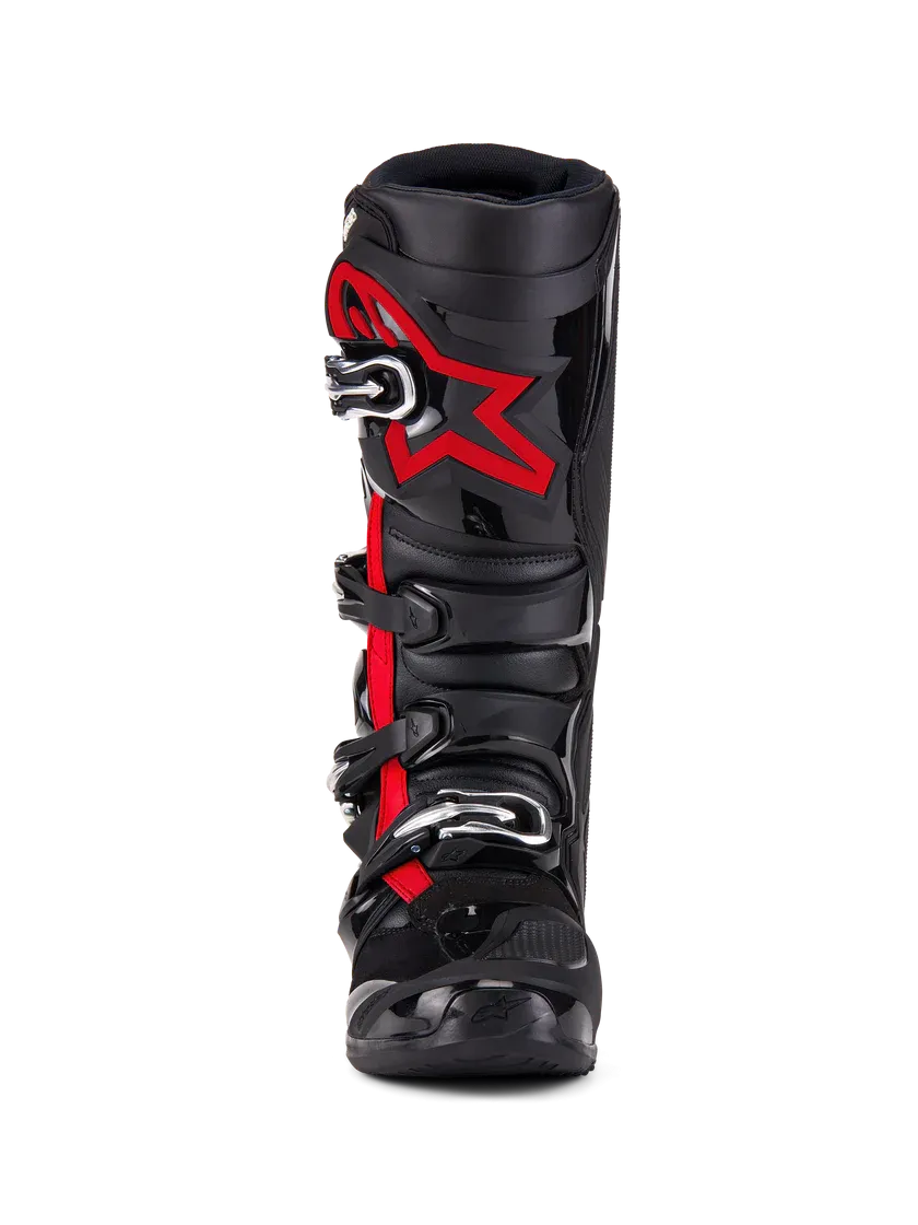 Alpinestars Tech 7 Motocross Boots Black Red Fluo