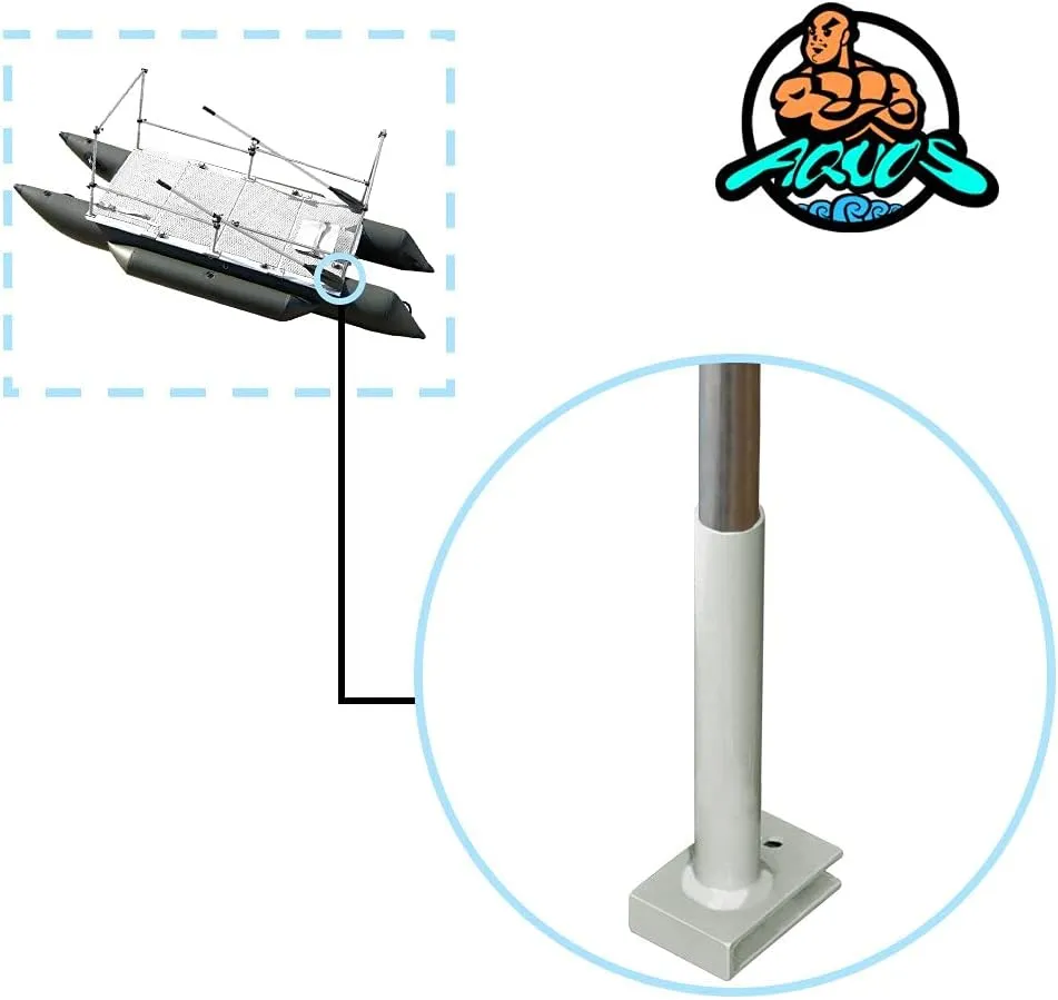 AQUOS Guard Bar Inflatable Pontoon Boat for Inflatable Raft Fishing Bass Fishing