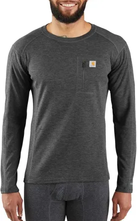 Carhartt Mens Base Force Midweight Thermal Base Layer Long Sleeve Pocket Shirt