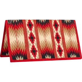 Classic Equine 34"X38" 100% Wool Show Blanket- Red/Navy