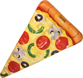Coconut Outdoor Deluxe Pizza Slice Pool Float  Inflatable Raft  Durable Long Lasting Lounger Float and Water Toy  Fun Decoration for Parties, Events  Ages 8  Years