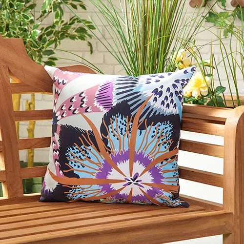 Coloured Floral Cushion
