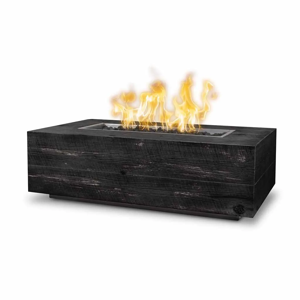 Coronado 120" Fire Table, Wood Grain GFRC Concrete - Fire Pit