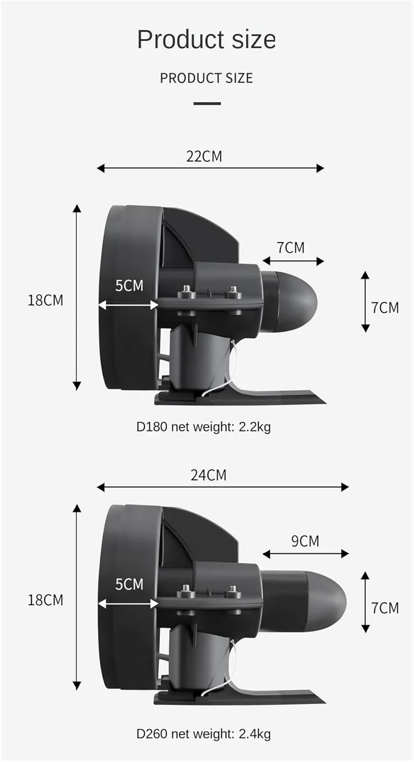 Detachable Tail Fin Paddle Board Kayak Propeller Electric Underwater Thruster for Stand-Up Paddle Board Surfboard Accessory for Inflatable,Paddle Boards,Fishing Boats