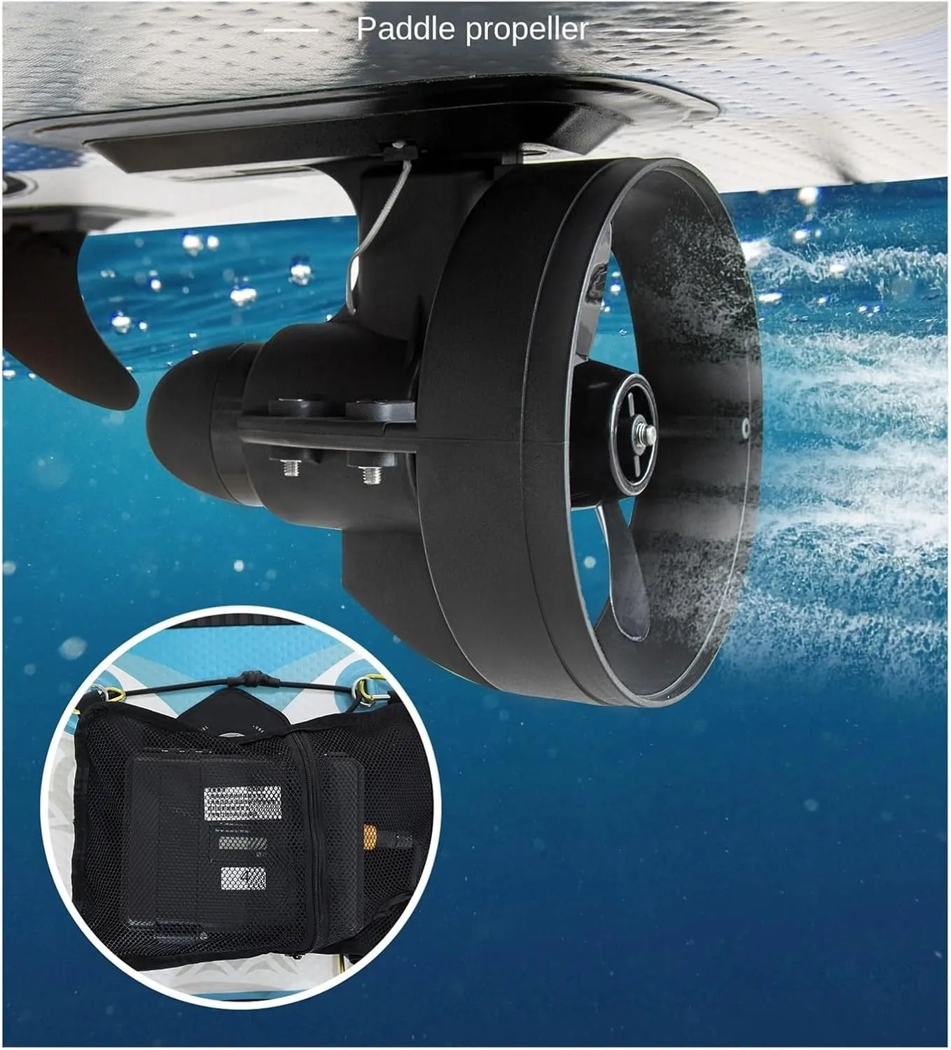 Detachable Tail Fin Paddle Board Kayak Propeller Electric Underwater Thruster for Stand-Up Paddle Board Surfboard Accessory for Inflatable,Paddle Boards,Fishing Boats