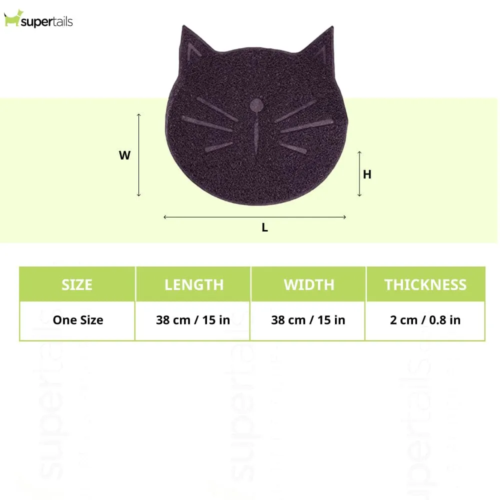 Emily Pets Litter Mat, Non Slip Litter Tracking Mat for Cats (Chocolate)