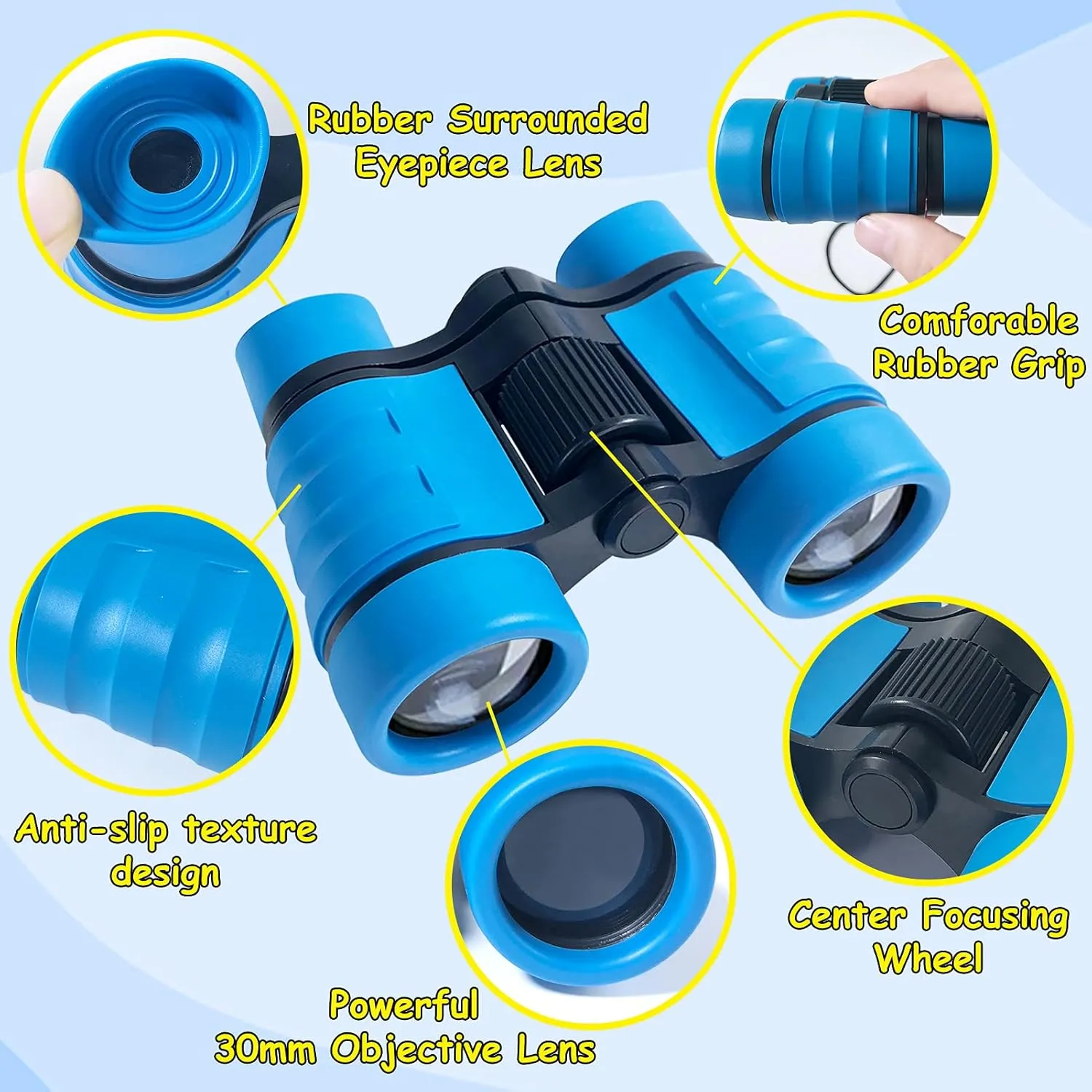 ESSENSON Binoculars for Kids Toys Gifts for Age 3-12 Years Old Boys Girls Kids Telescope Outdoor Toys for Sports and Outside Play Hiking, Bird Watching, Travel, Camping, Birthday Presents (Set of 2)