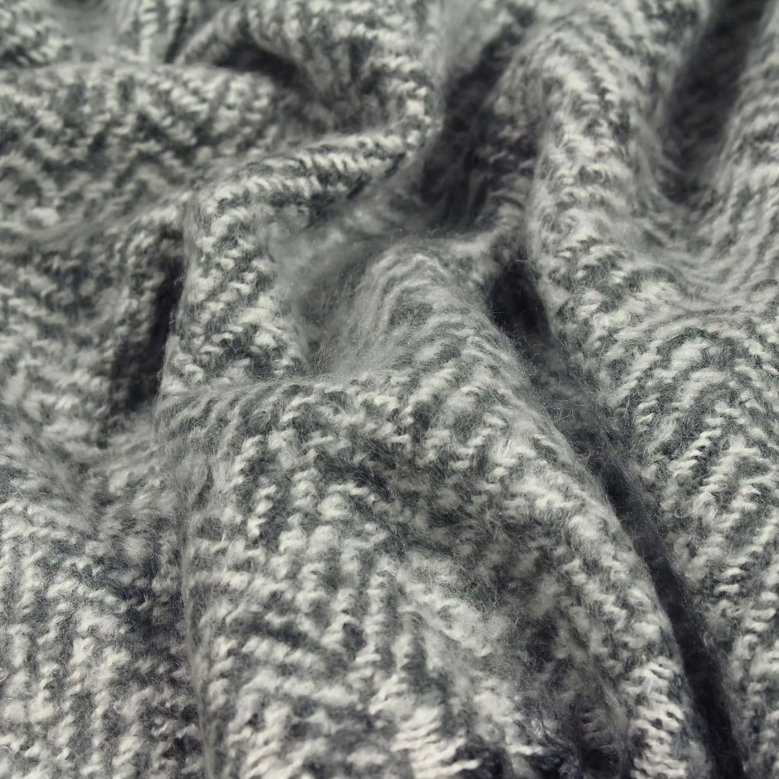 Furn Weaver Herringbone Throw - Grey