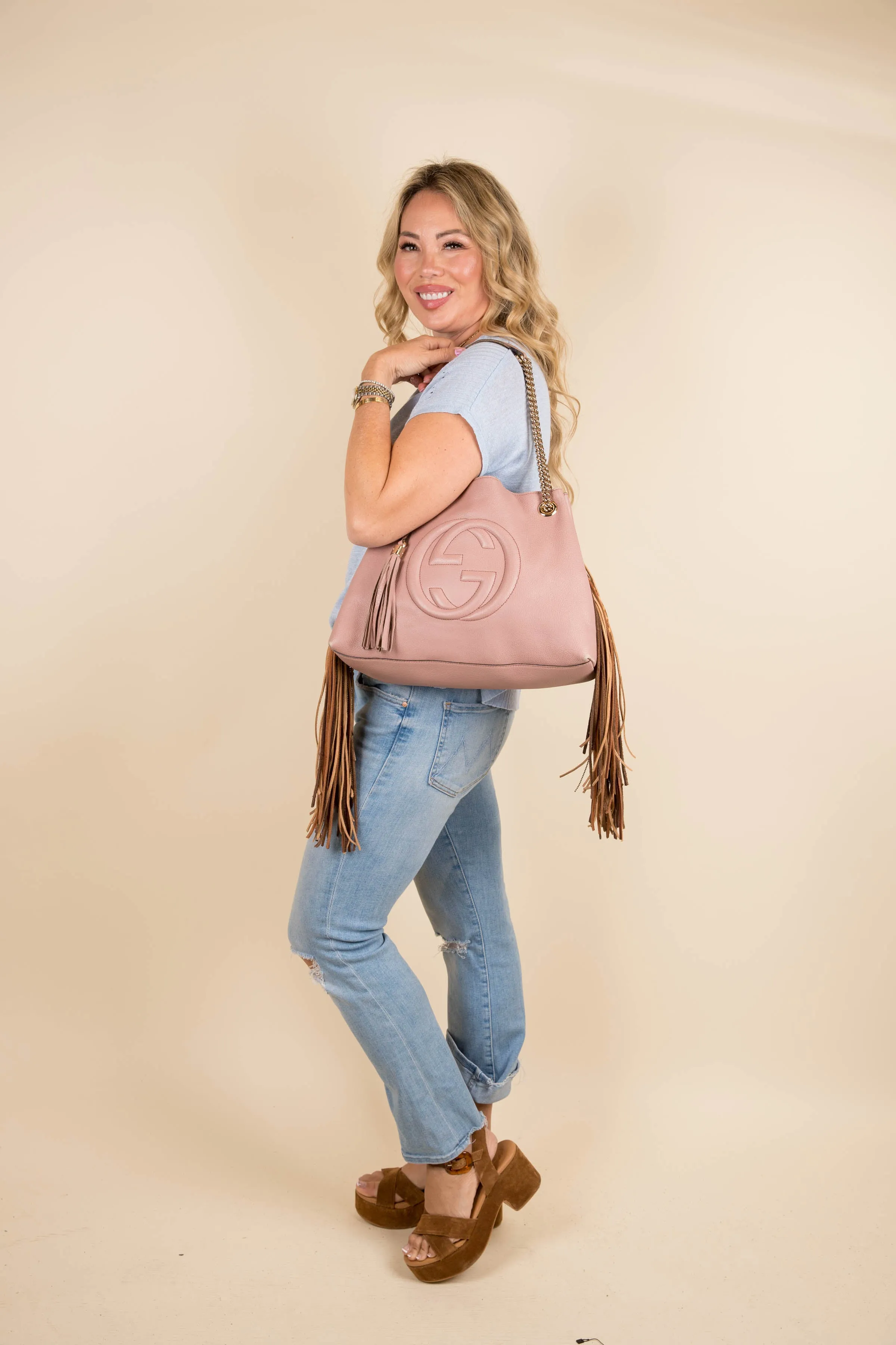 Gucci Soho Pink tote