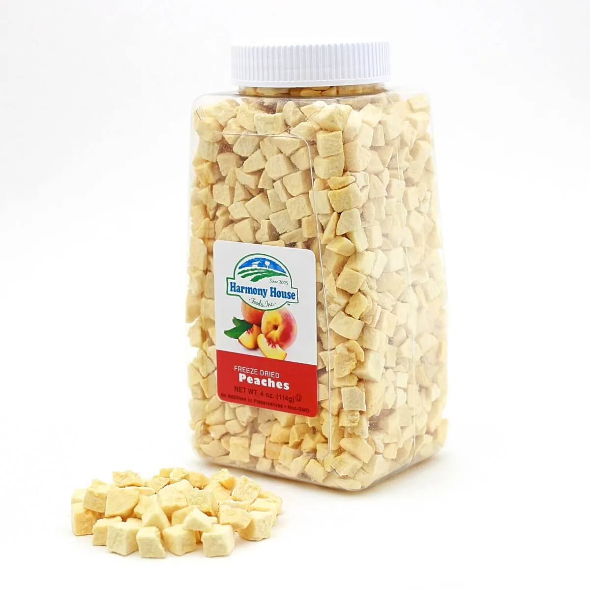 Harmony House Freeze Dried Peach Dices (2 oz)