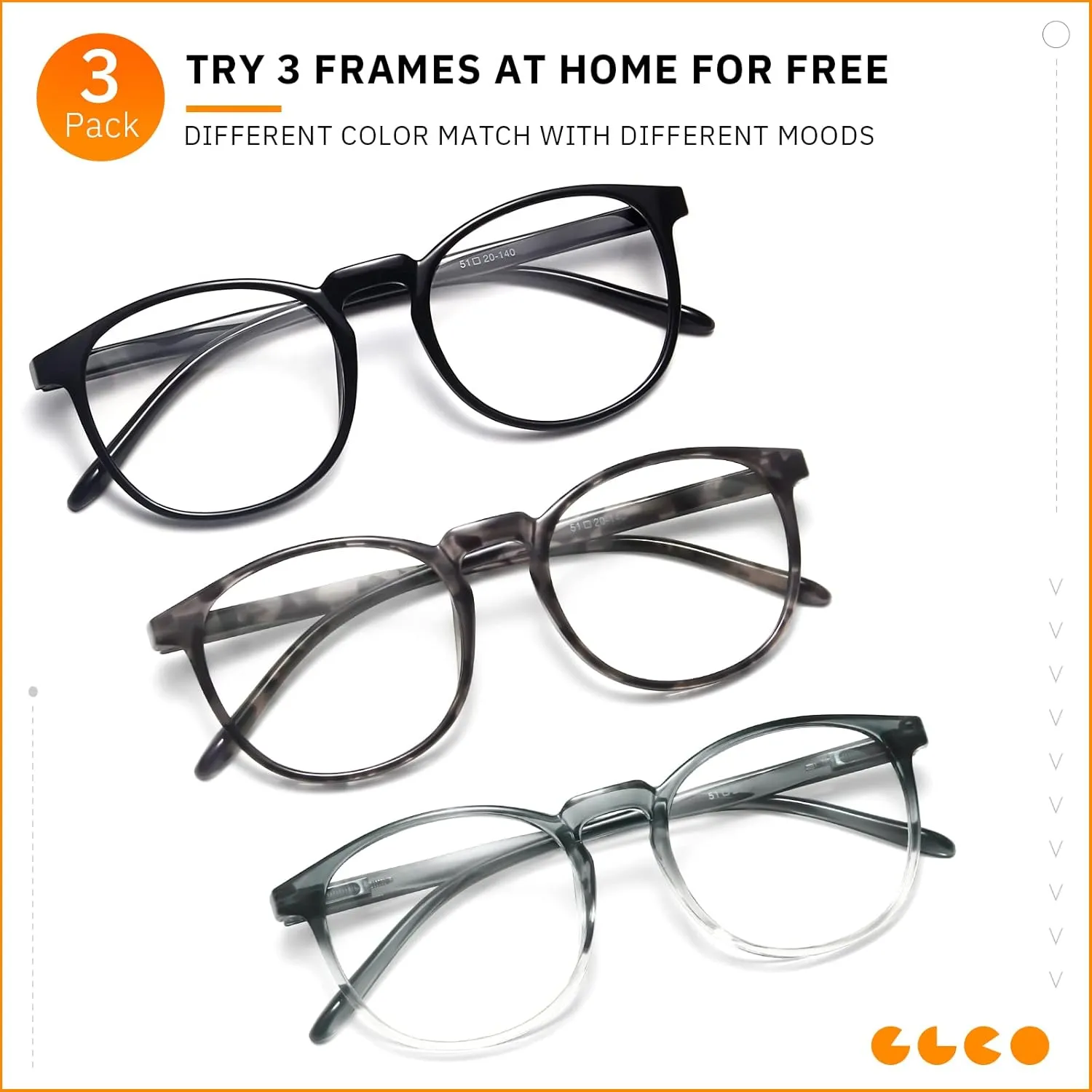 IBOANN Iconic Blue Light Glasses for Woman - Computer Glasses 99% Blue Light Blocking - Anti Eyestrain & UV Glare Protection
