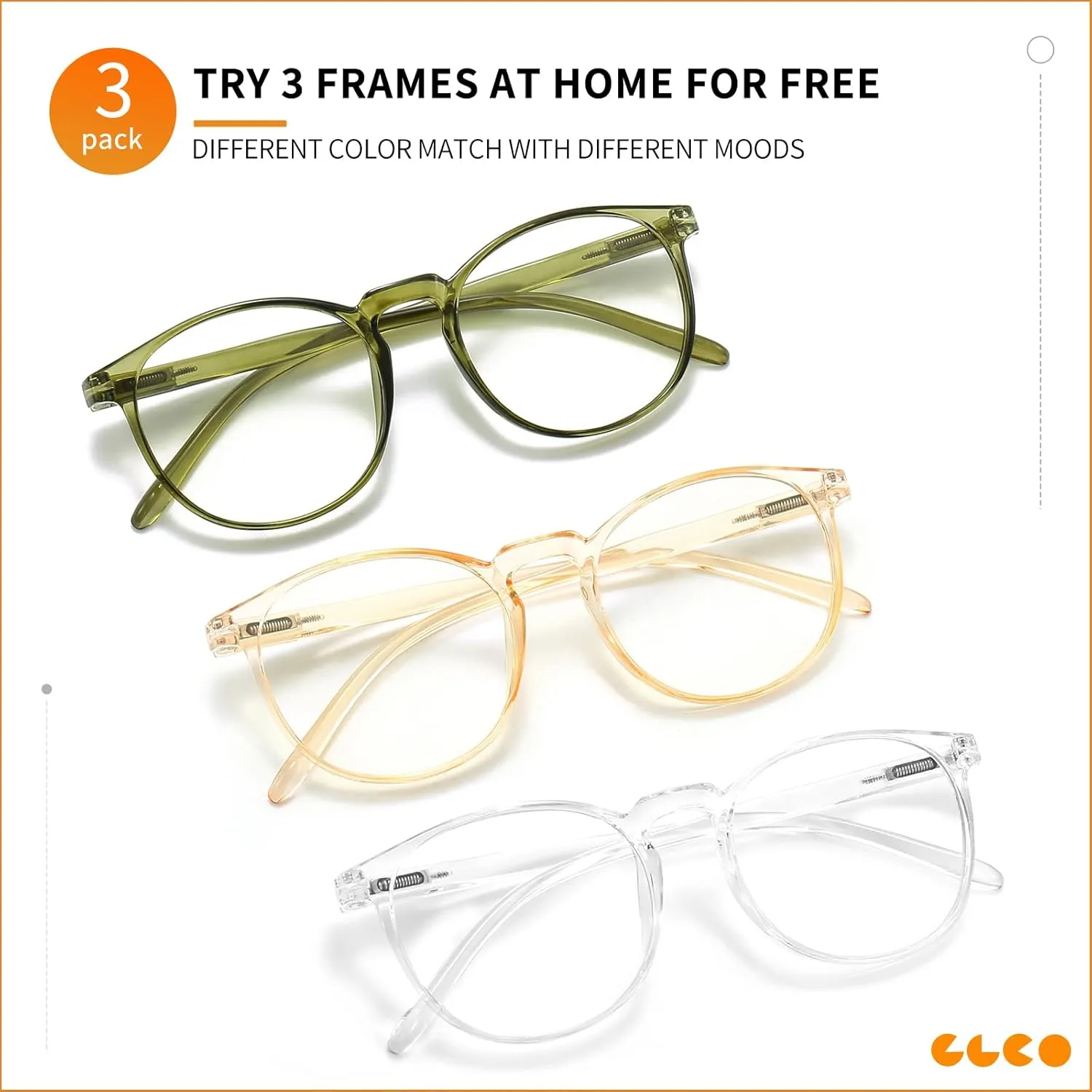 IBOANN Iconic Blue Light Glasses for Woman - Computer Glasses 99% Blue Light Blocking - Anti Eyestrain & UV Glare Protection