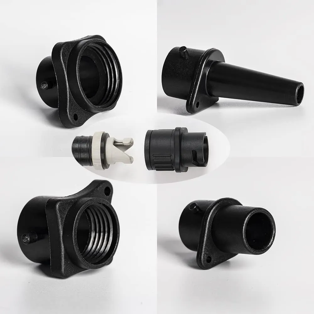 Inflatable Boat SUP Pump Adaptor and Kite/Boston Valve Standard Conventional Air Pump Air Valve Adapter Spoke Plate Attachment(Multi)