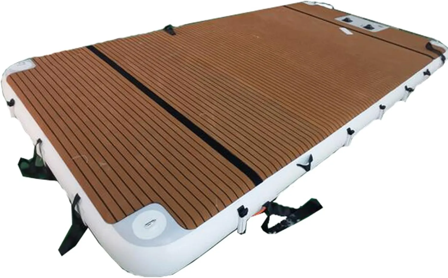 Inflatable Non-Slip Inflatable Water Floating Bed, Gymnastics Mat, Inflatable Dock Island Raft Water Dock Mat,1.5 * 2.5m/4.9 * 8.2ft