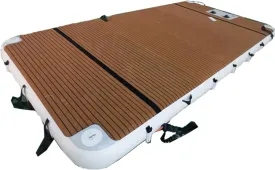 Inflatable Non-Slip Inflatable Water Floating Bed, Gymnastics Mat, Inflatable Dock Island Raft Water Dock Mat,1.5 * 2.5m/4.9 * 8.2ft