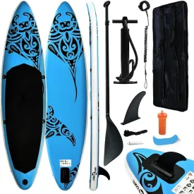 Inflatable Stand Up Paddleboard Set 144.1"x29.9"x5.9" Blue12,6KG