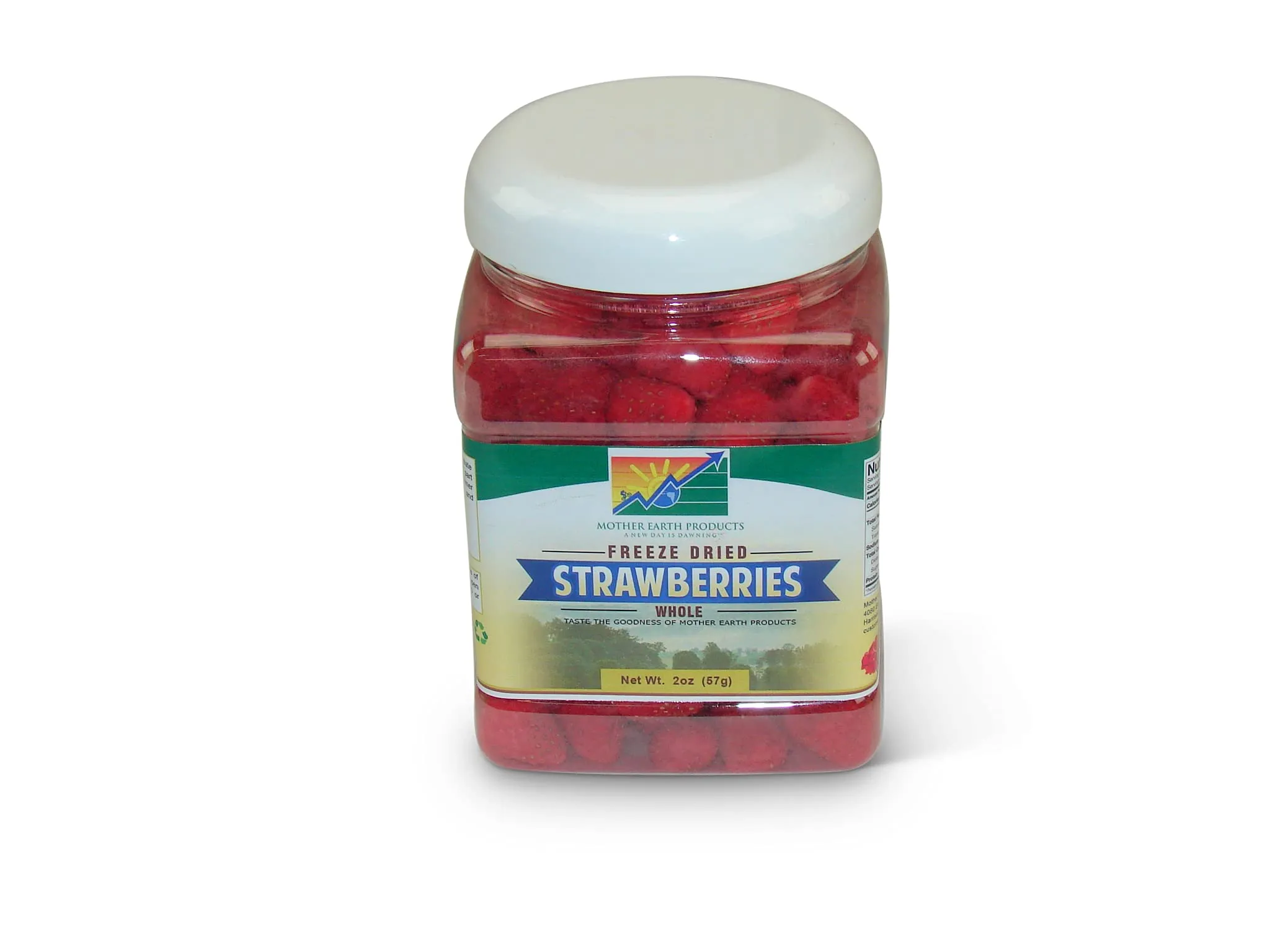 Mother Earth Products - Freeze-Dried Whole Strawberries - Quart Jar