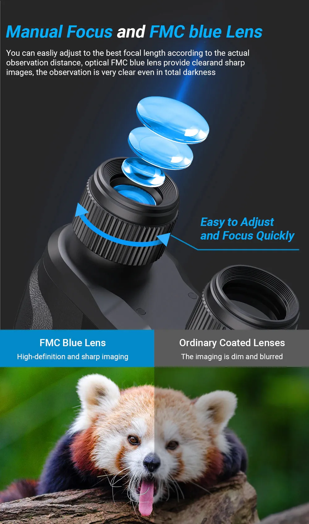 Night Vision HD Infrared Digital Military Goggles Binoculars Long Range Telescope Record and Pictures