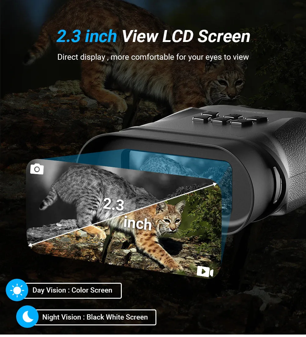 Night Vision HD Infrared Digital Military Goggles Binoculars Long Range Telescope Record and Pictures