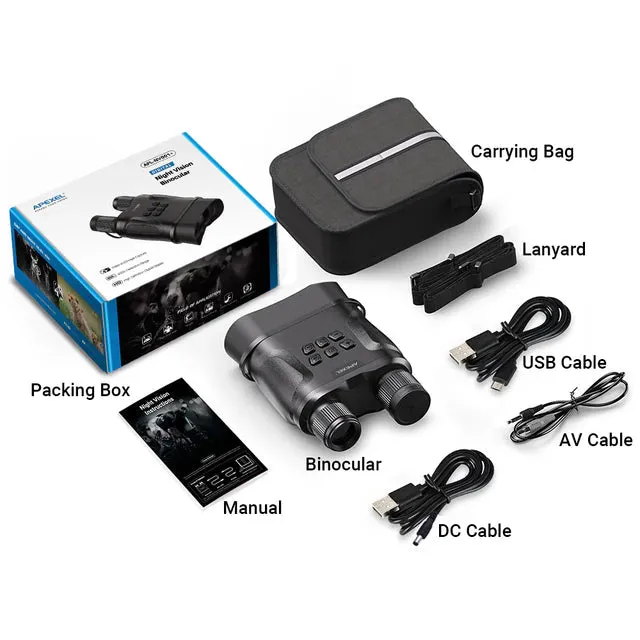 Night Vision HD Infrared Digital Military Goggles Binoculars Long Range Telescope Record and Pictures