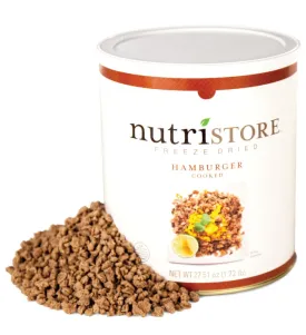 Nutristore Freeze-Dried Ground Beef #10 Can - 20 Servings