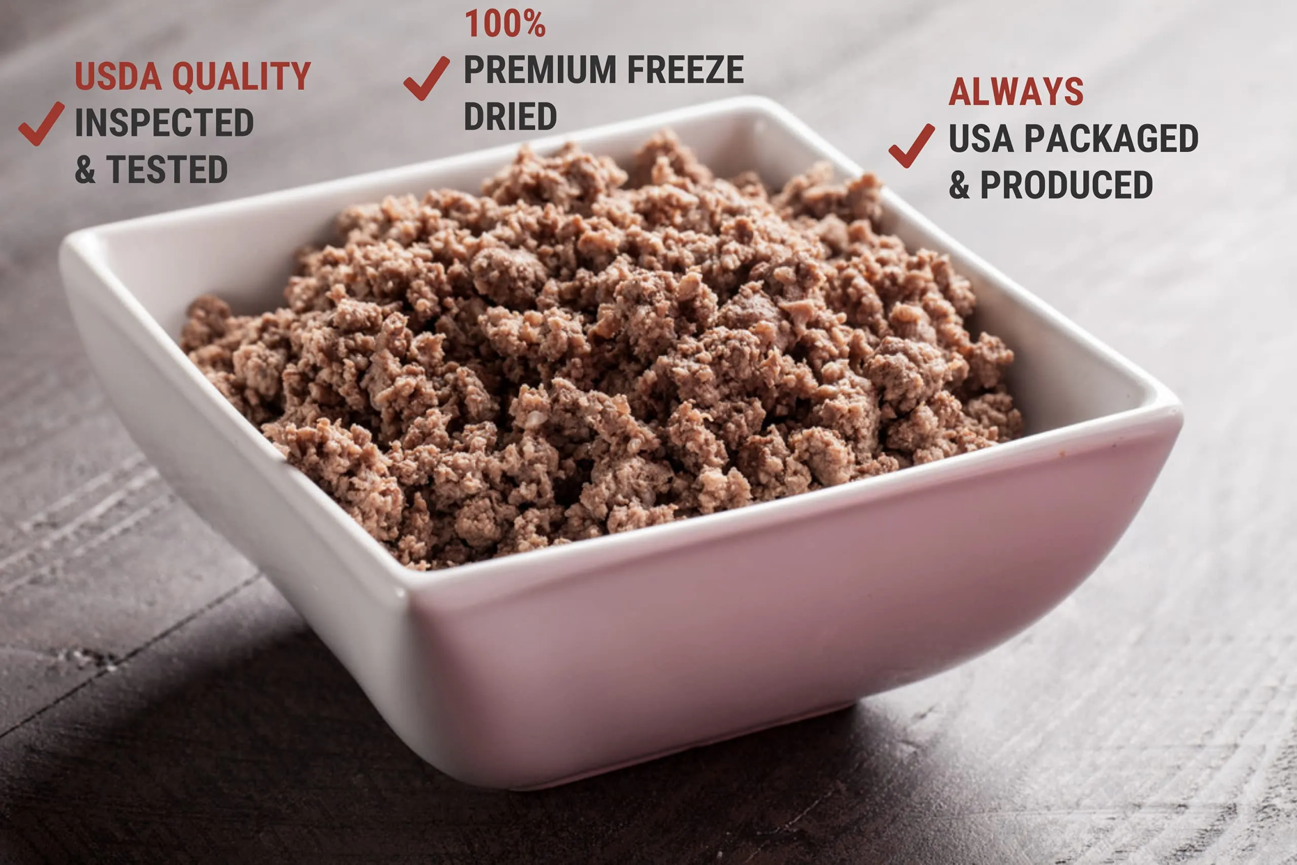 Nutristore Freeze-Dried Ground Beef #10 Can - 20 Servings