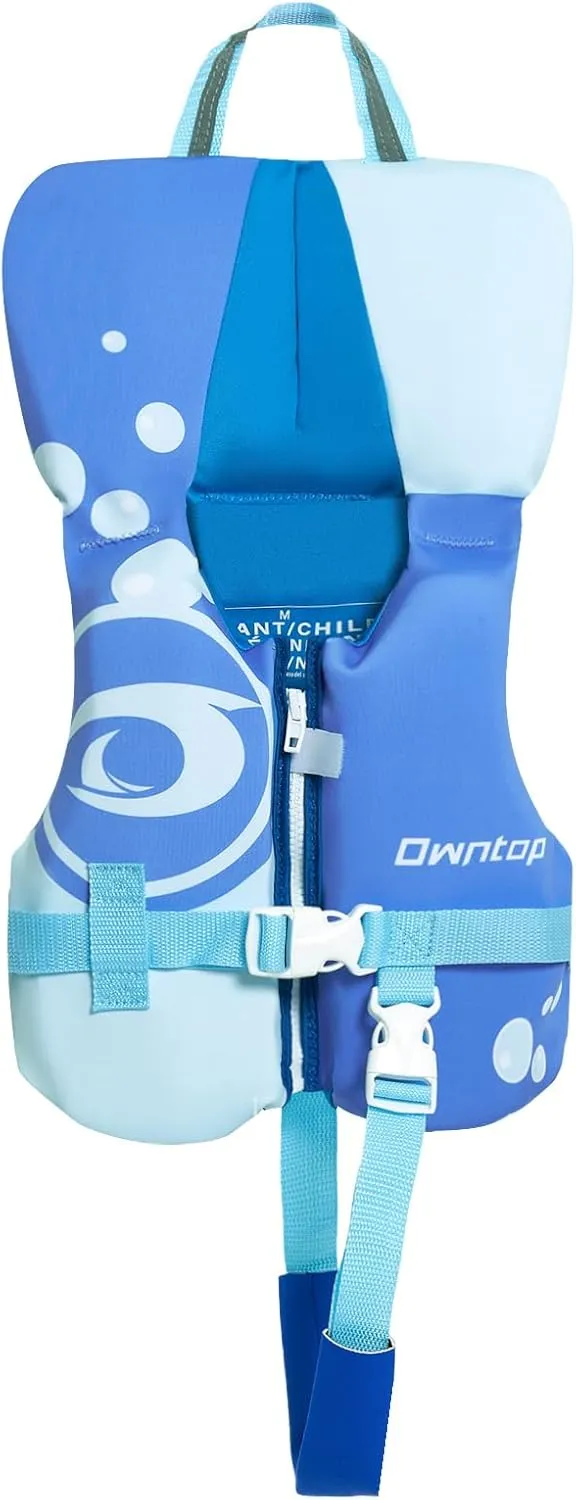 Owntop Toddler Swim Vest Kids Float Jacket Swimming Aid for Children 20-30-40-50 lbs with Adjustable Safety Straps Age 1-6 Years