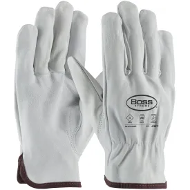 PIP 09-LC533AR Boss Xtreme AR Top Grain Goatskin Leather Drivers with Para-Aramid Lining Keystone Thumb Safety Glove (One Dozen)