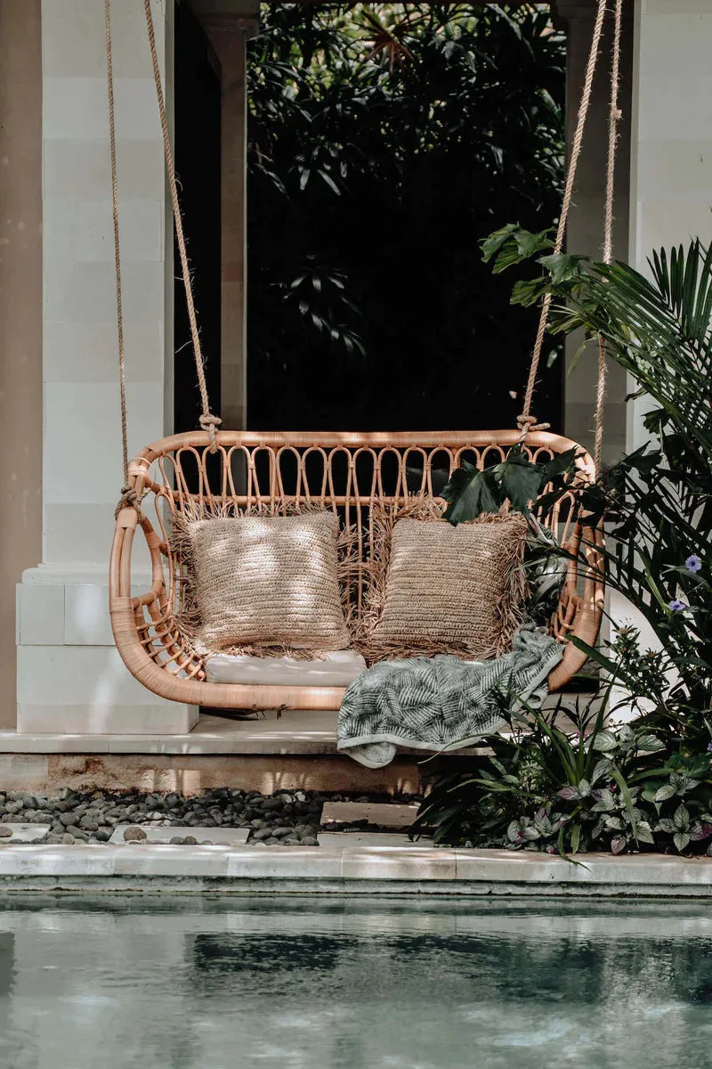 Rattan Hanging Chair for Outdoor | Bamboo Swing Chair | Cane Swing chair - Kaia