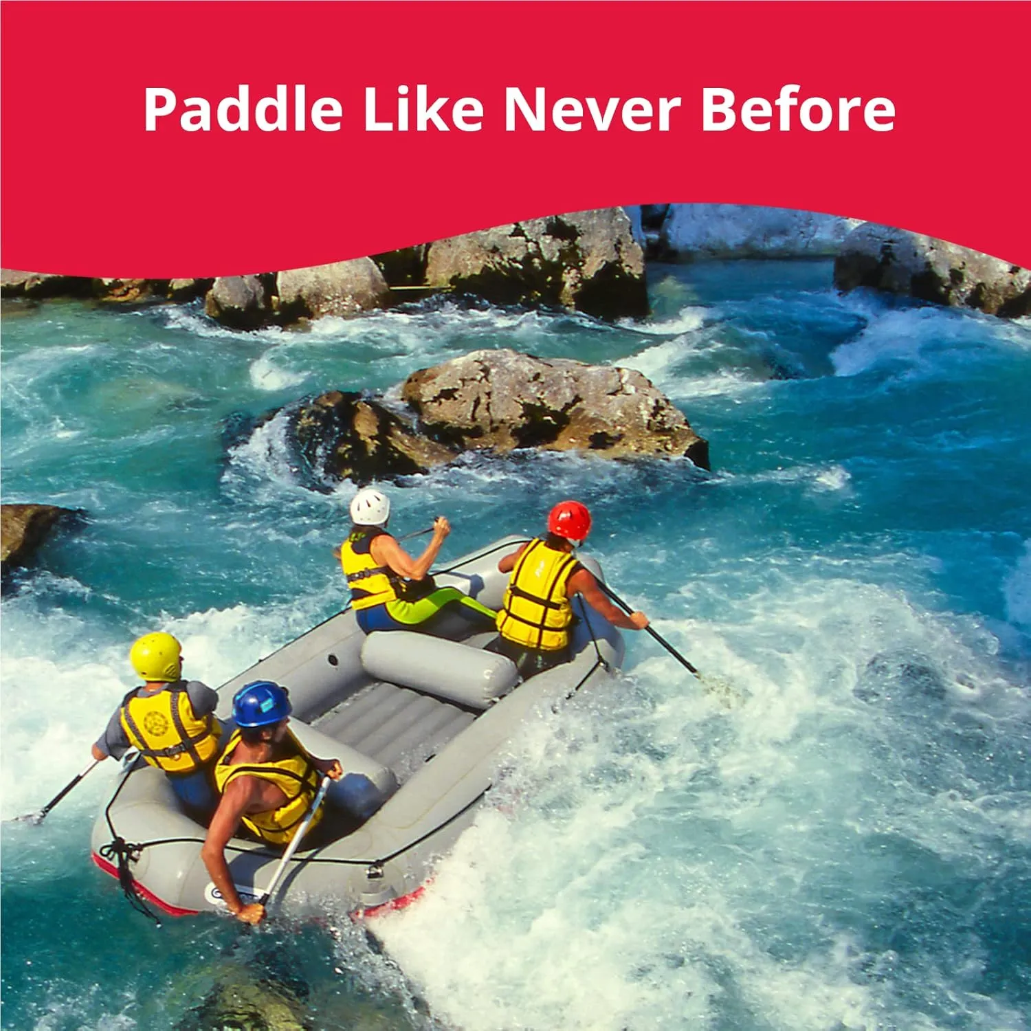 SeaSense Aluminum Kayak & Canoe Paddle - Aluminum Shaft, T-Grip, Polypropylene Blade - For Adults, Great for Recreational, Sport, Sea, Whitewater & Fishing Kayaking