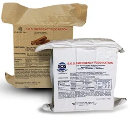 SOS Food Labs - Emergency Ration Bars Cinnamon and Coconut 3 Day / 72 Hour - 2 Pack
