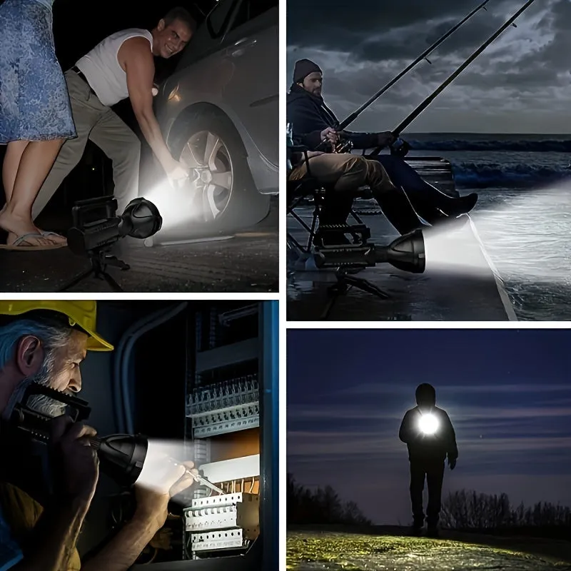 Super Bright USB Rechargeable LED Spotlight with 4 Modes