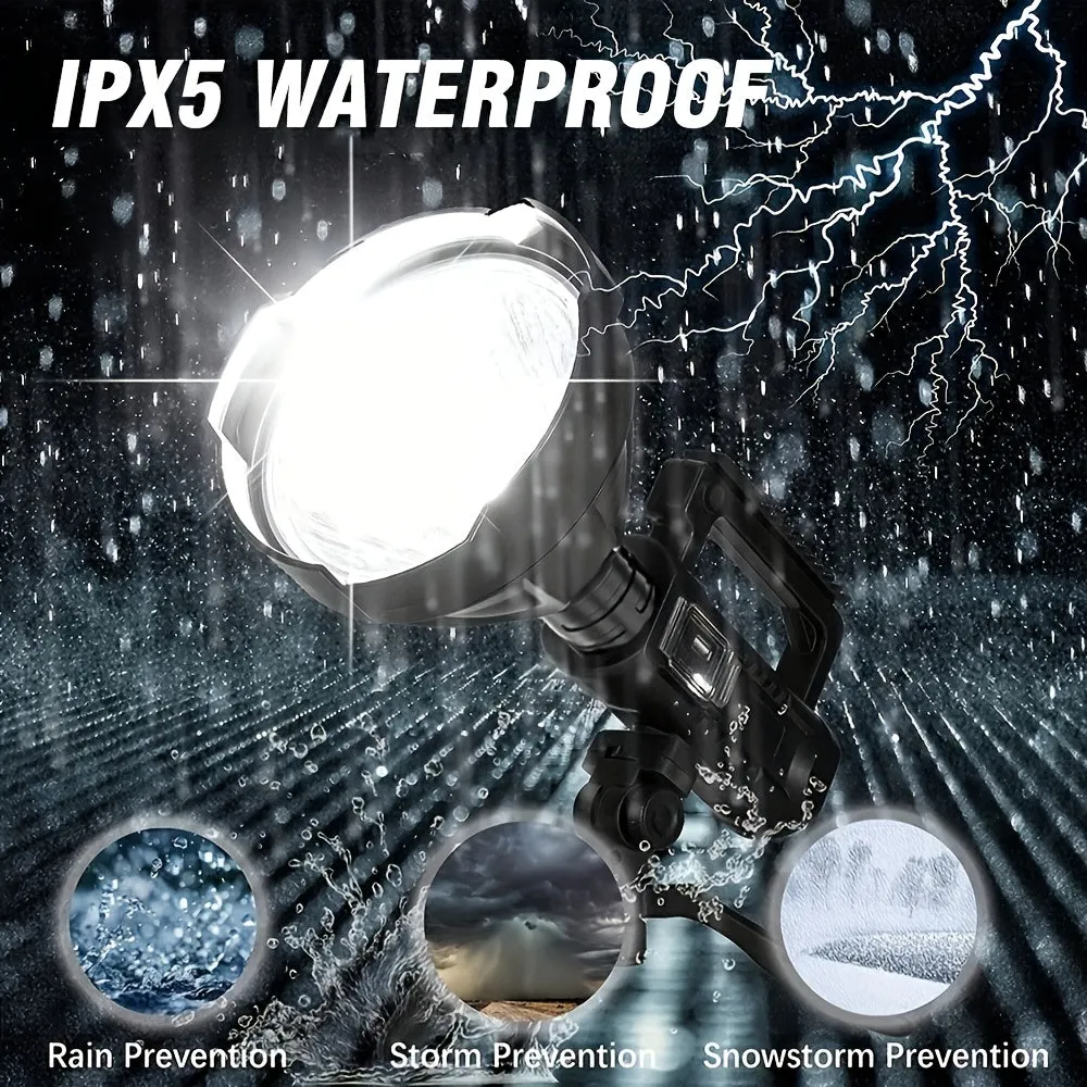 Super Bright USB Rechargeable LED Spotlight with 4 Modes