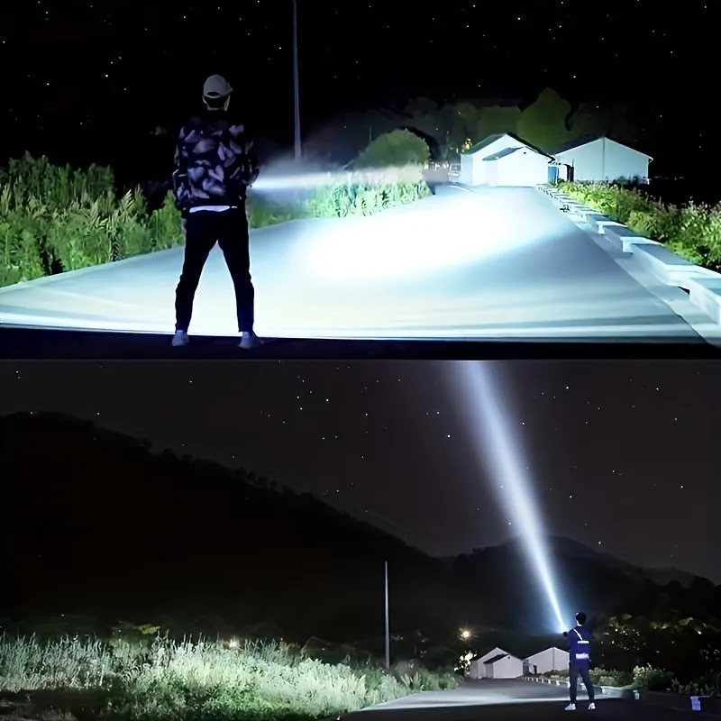 Super Bright USB Rechargeable LED Spotlight with 4 Modes