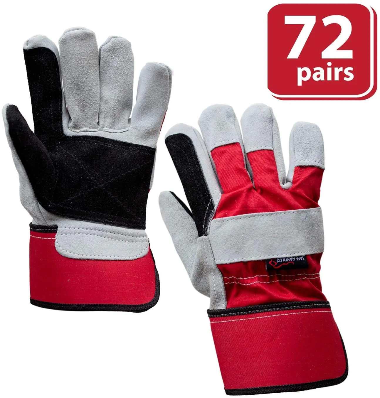 Supreme Rigger Gloves With Wide Safety Cuff, Split Grade - Bison Life