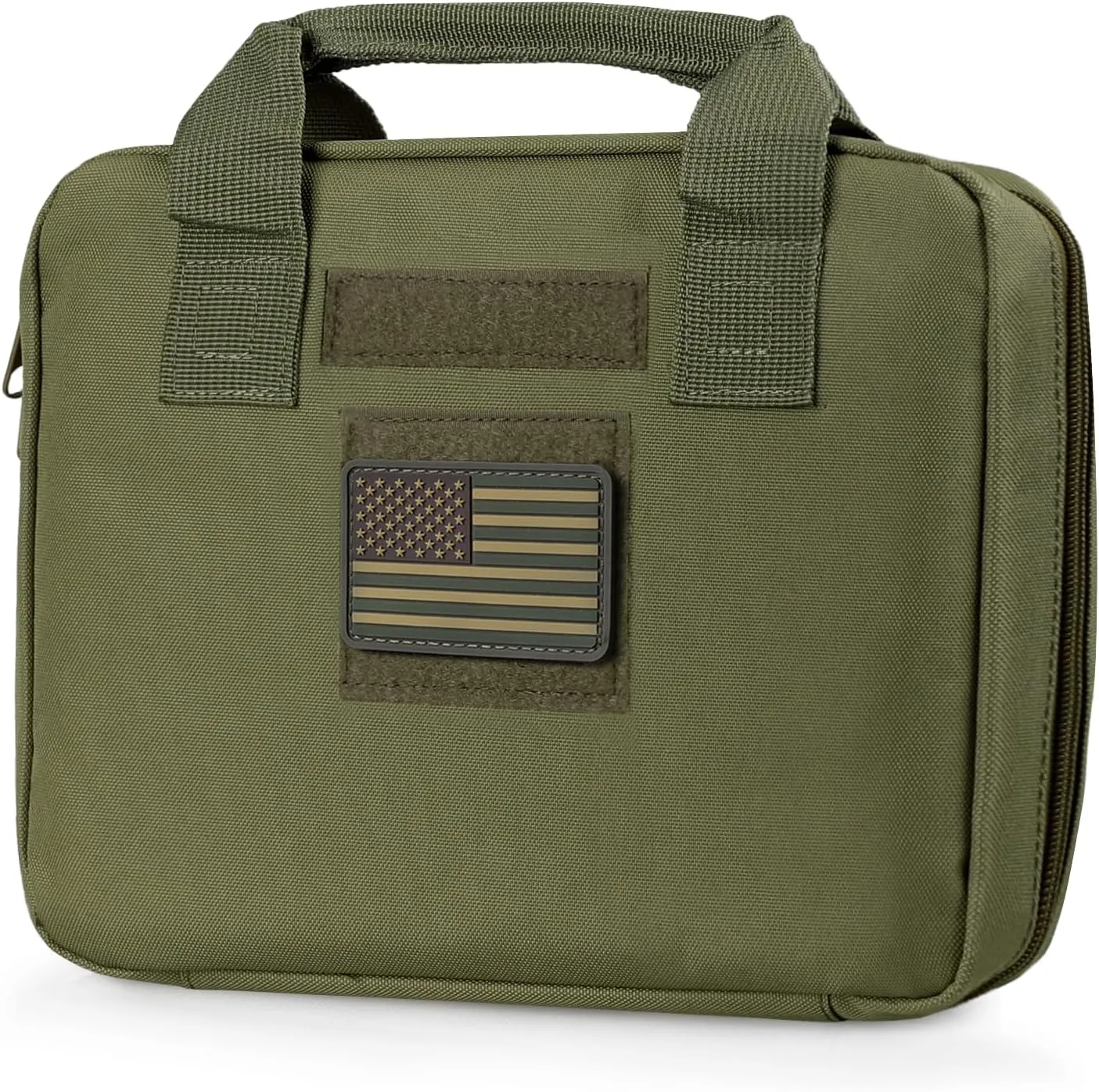 Tactical Pistol Handgun Case Bag, Gun Case Soft Gun Carrying Storage Bag Square Pistol Shooting Range Bag Dual Padded Firearm Case Handgun Pouch