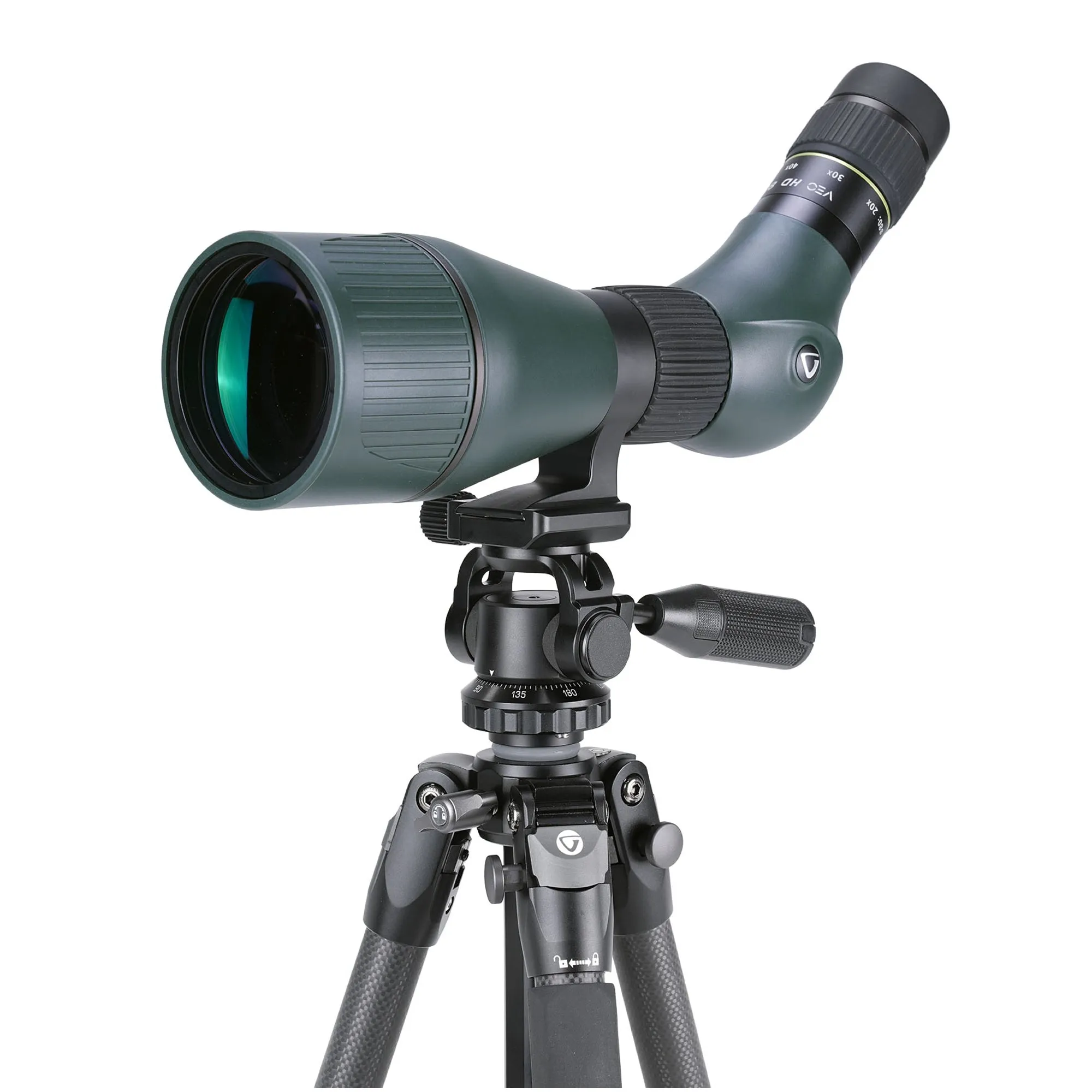 VEO PH-28 ARCA COMPATIBLE 2-WAY PAN HEAD FOR SPOTTING SCOPES ON FULL SIZED TRIPODS