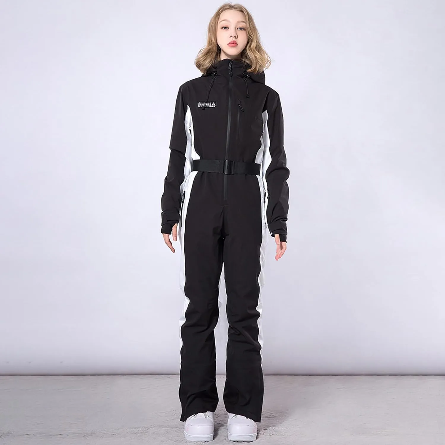 YEEFINE Women's Ski Suit One Piece Jumpsuits Snowsuits Waterproof Winter Snow Snowboarding Suits